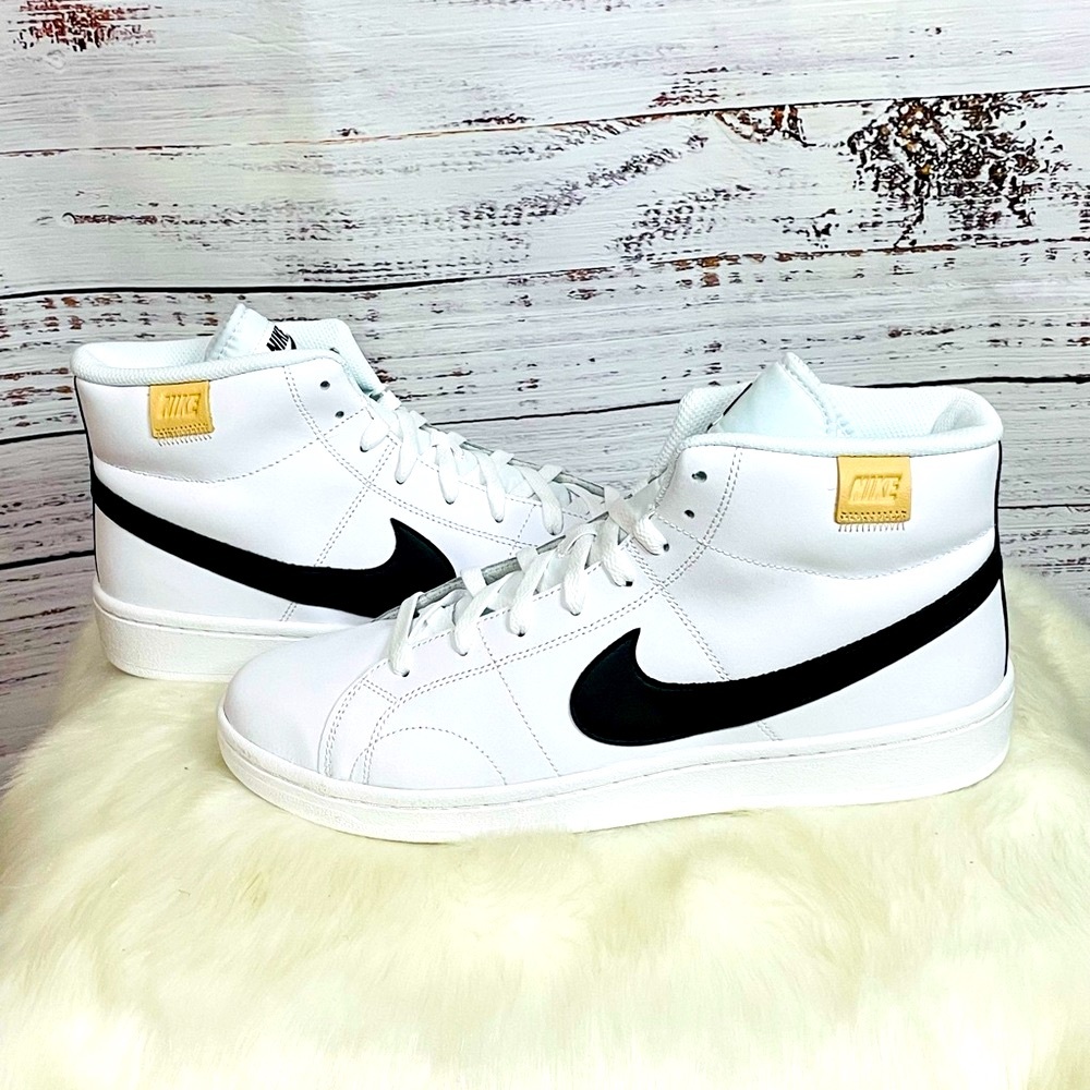 New Men’s Nike Court Royale 2 MID White Black  Size 11